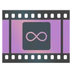 pellicola cinematografica + simbolo dell’infinito