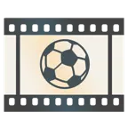pellicola cinematografica + pallone da calcio