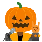 microfono + zucca di Halloween
