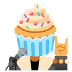 microfono + cupcake