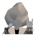 microfono + roccia