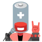 microfono + batteria scarica