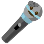 microfono + faccina che fa il saluto