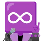 microfono + simbolo dell’infinito
