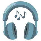 cuffie + note musicali