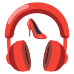 cuffie + scarpa con il tacco