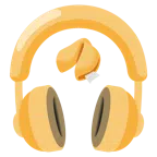 cuffie + biscotto della fortuna