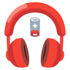 cuffie + batteria scarica