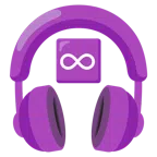 cuffie + simbolo dell’infinito