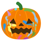 tavolozza + zucca di Halloween