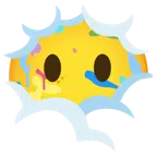tavolozza + testa tra le nuvole