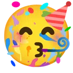 tavolozza + faccina che festeggia