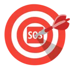 bersaglio + pulsante SOS