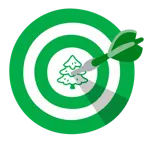 bersaglio + albero sempreverde