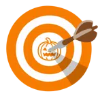 bersaglio + zucca di Halloween