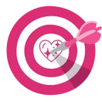 bersaglio + cuore che luccica