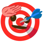 bersaglio + faccina che fa il saluto