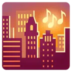 musical notes + sunset
