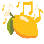 musical notes + lemon