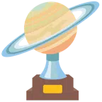トロフィー + 環のある惑星