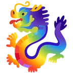 Drache + Regenbogen