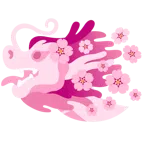 Drache + Kirschblüte
