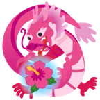 Drache + Hibiskus