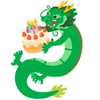 Drache + Geburtstagskuchen