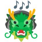 Drache + Kopfhörer