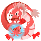Drache + Oktopus