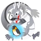 Drache + Pinguin