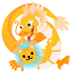 Drache + Katzengesicht