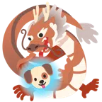 Drache + Hundegesicht