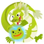 Drache + Frosch