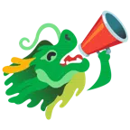 Drache + Megafon
