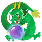 Drache + Kristallkugel