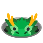 Drache + Loch