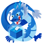Drache + Urne mit Wahlzettel