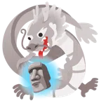 Drache + Statue