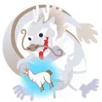 Drache + Lama