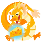 Drache + Käsestück