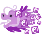 Drache + Yin und Yang