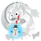 Drache + Schneemann ohne Schneeflocken