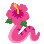 Schlange + Hibiskus