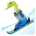Schlange + Ski