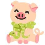 Schlange + Schweinegesicht
