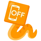 Schlange + Mobiltelefon aus
