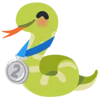Schlange + Silbermedaille