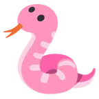 Schlange + pinkes Herz