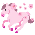 Pferd + Kirschblüte